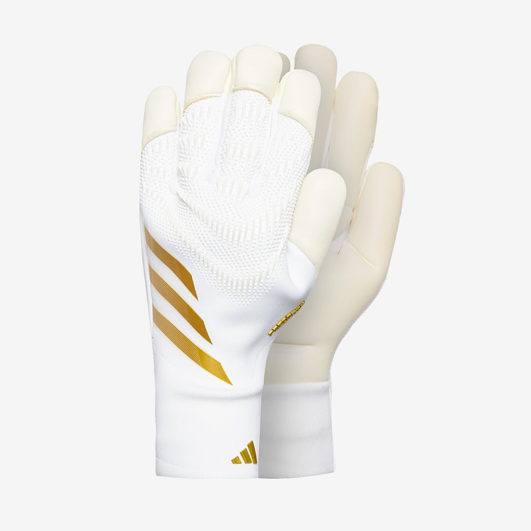 adidas neo handschuhe Predator Pro Hyrbid - Weiß/Gold Metallic BEST EQUIPMENT SETUP FOR s-sale Size:45
