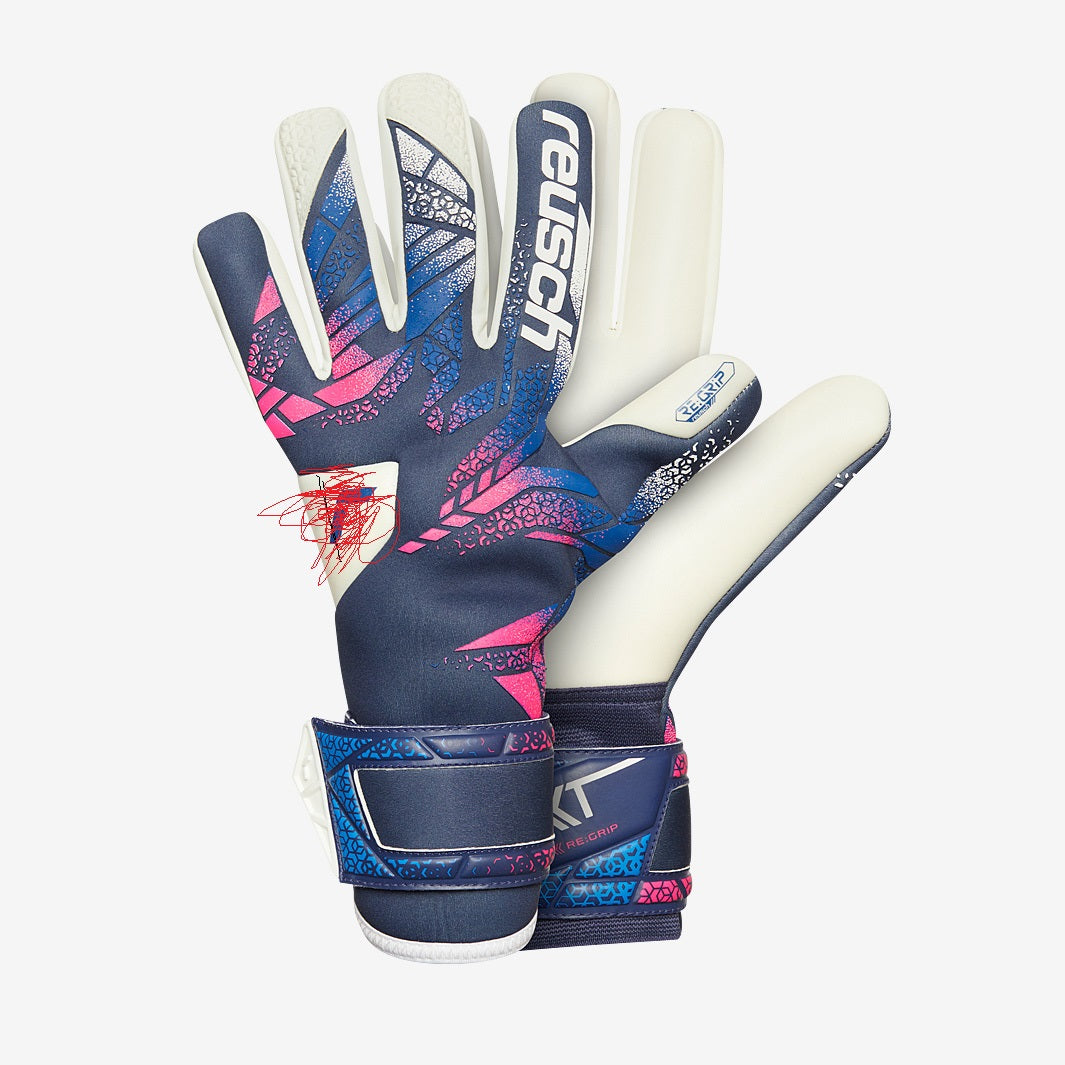reusch handschuhe torwart Attrakt RE:GRIP - Blau/Pink/Weiß Farbe für Einsätze und Adapter:Schwarz Sigma Aura 60 USB+Nugget Action