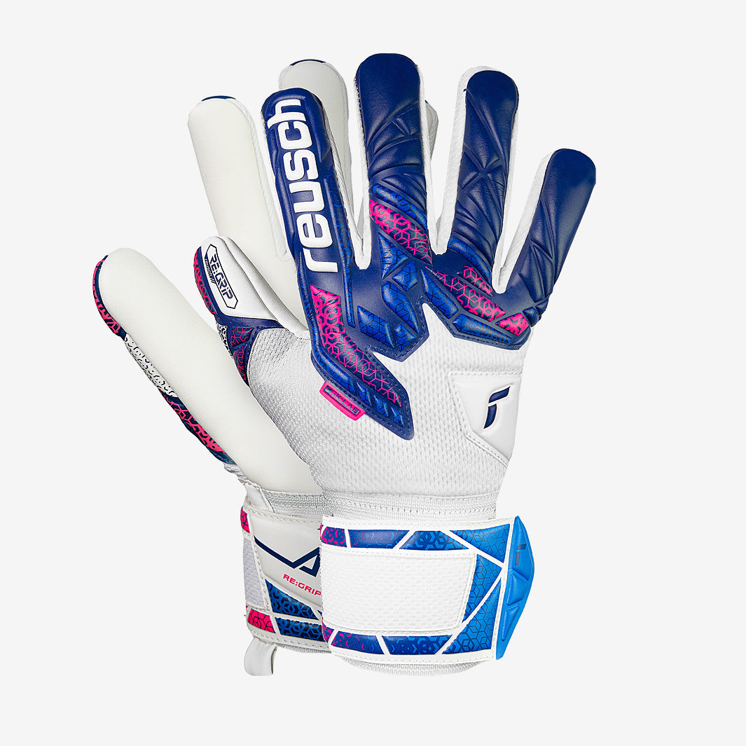 Reusch Kinder Attrakt RE:GRIP Negativ Schnitt - Blau/Pink/Weiß