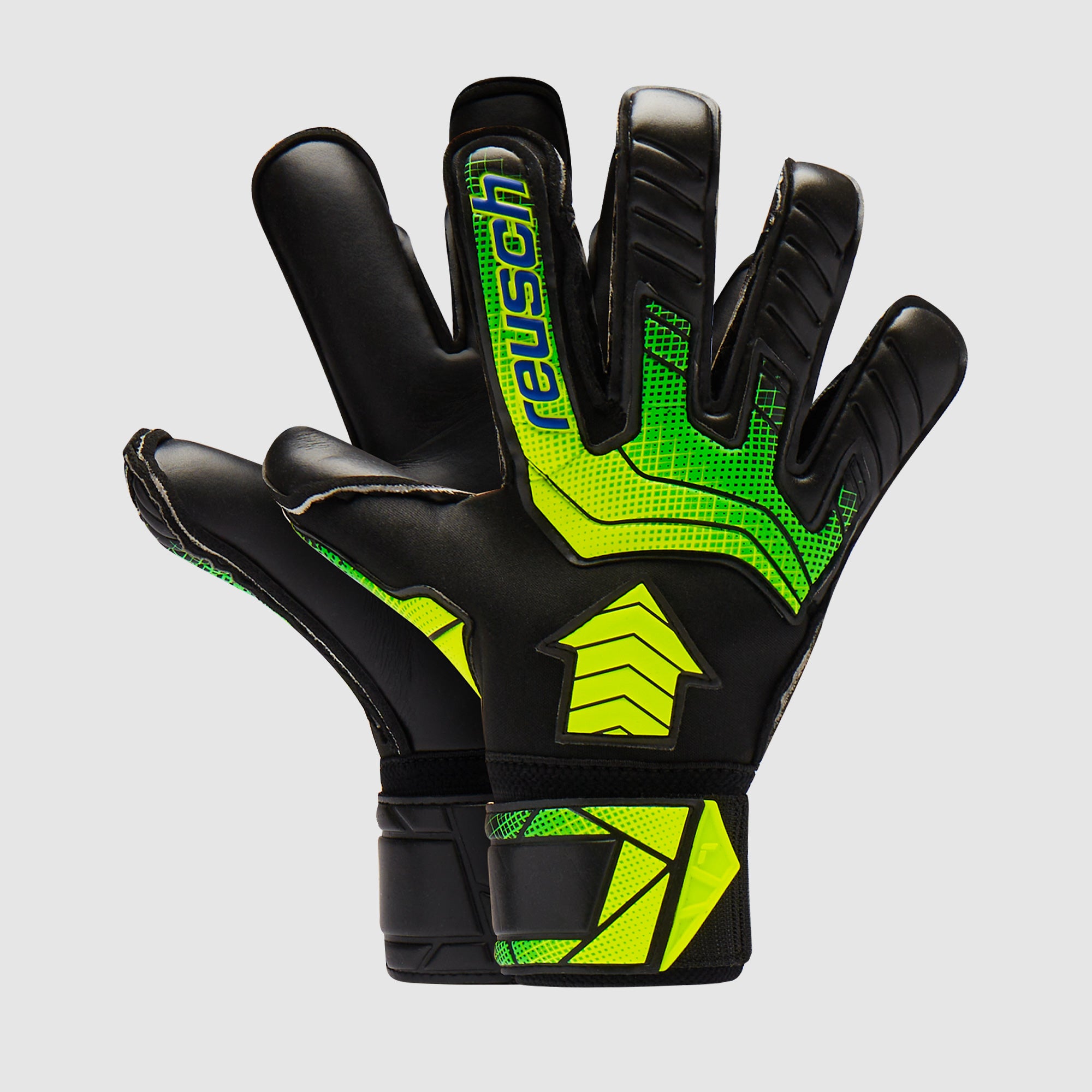 Reusch Attrakt AB1 Duo GK Handschuhe - Schwarz/Safety Gelb/Schwarz