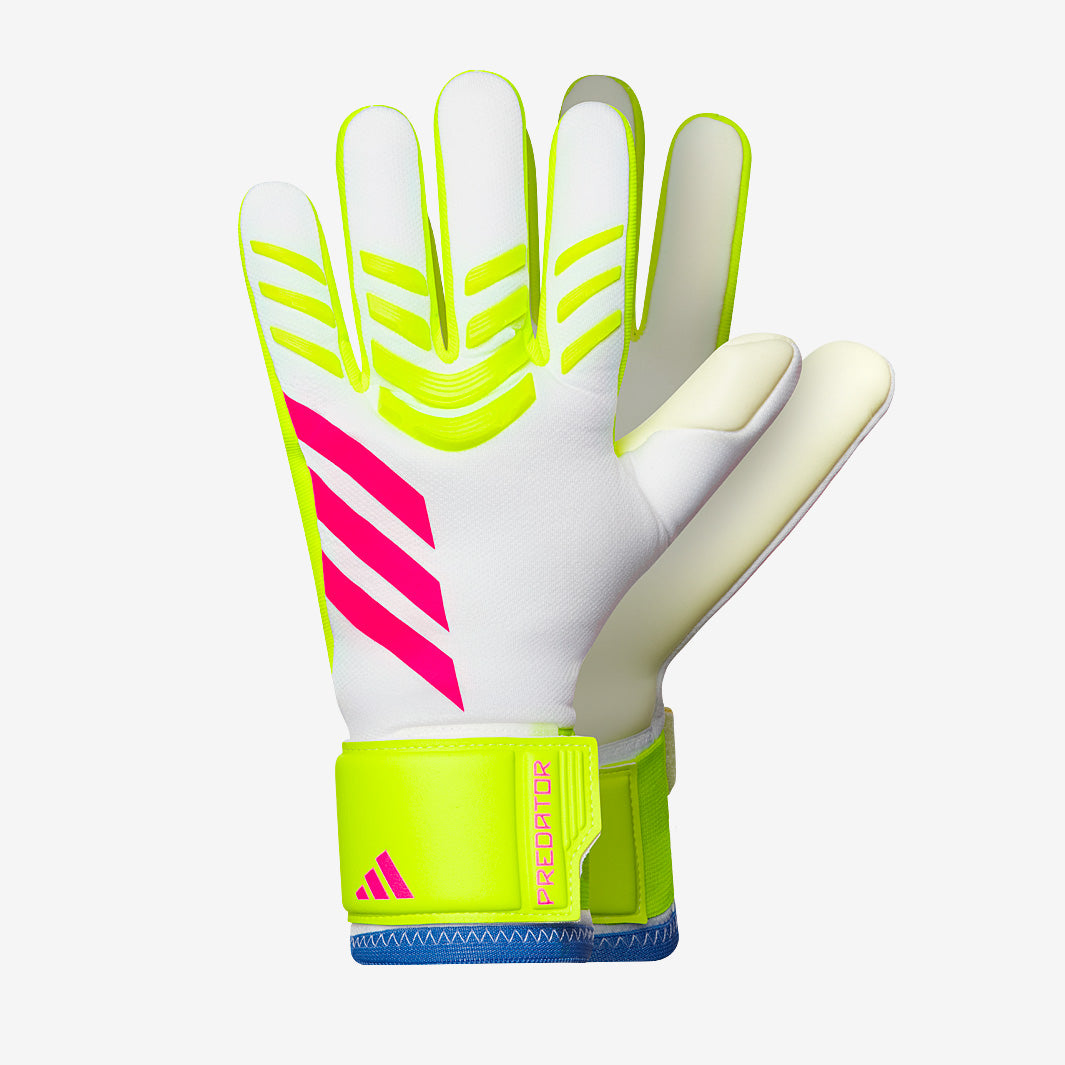 adidas Predator League Torwarthandschuhe - Weiß/Lucid Lemon/Lucid Pink
