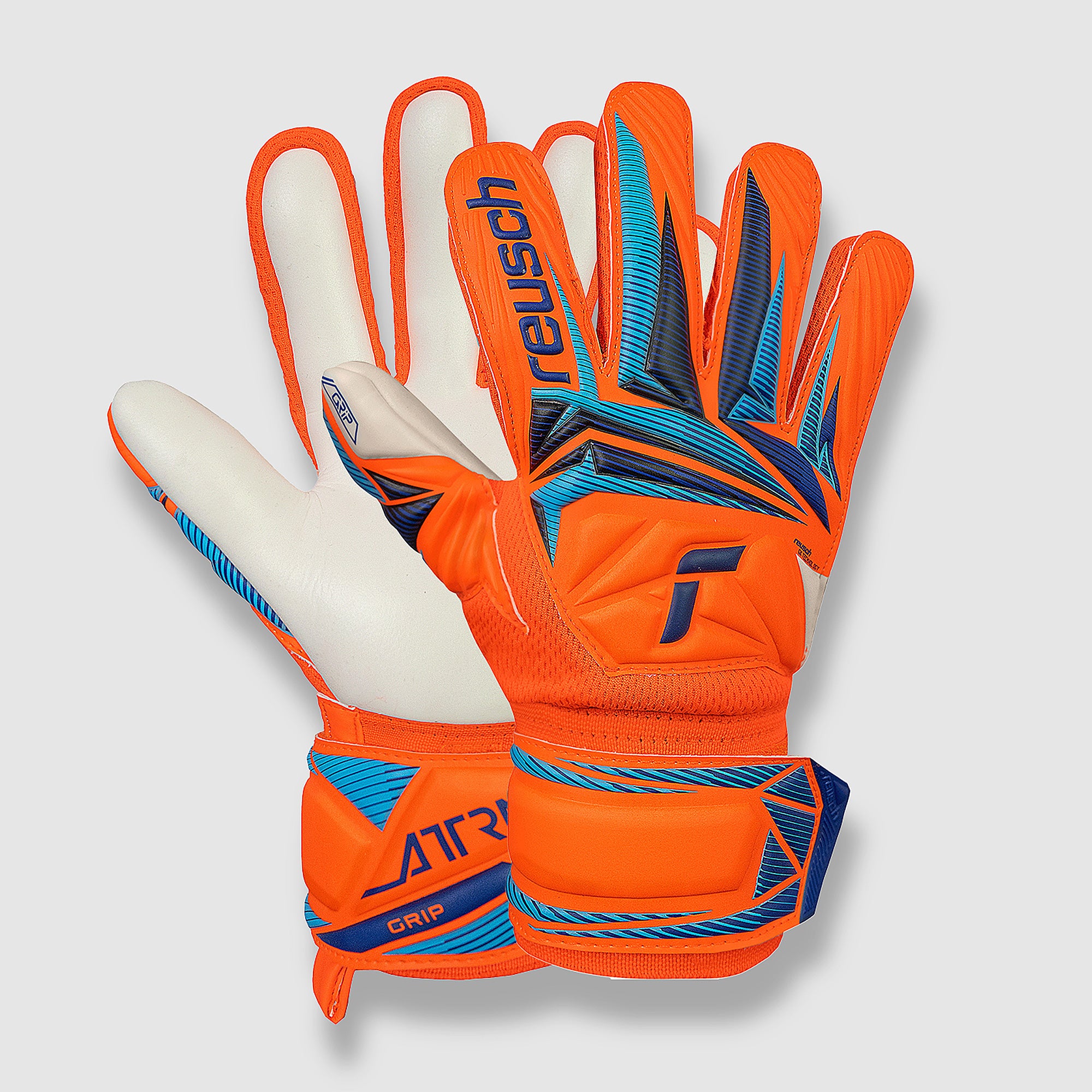 Reusch Kinder Attrakt Grip - Orange/Blau