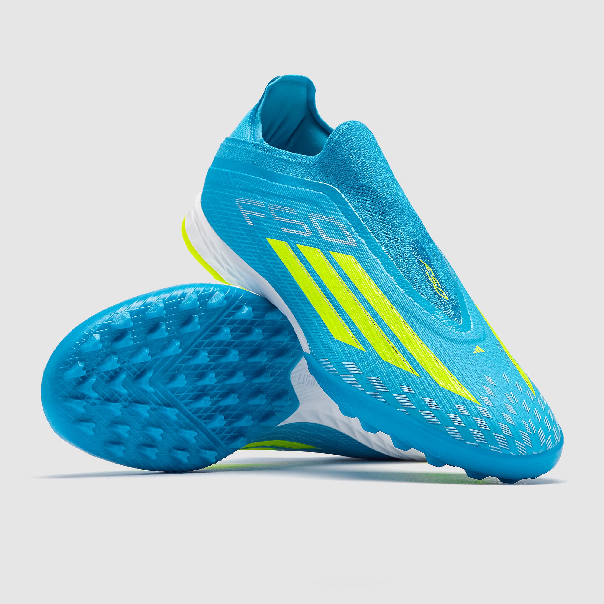 adidas F50 Pro Schnürungslos TF - Lucid Ray Blau/Gelb/Lucid