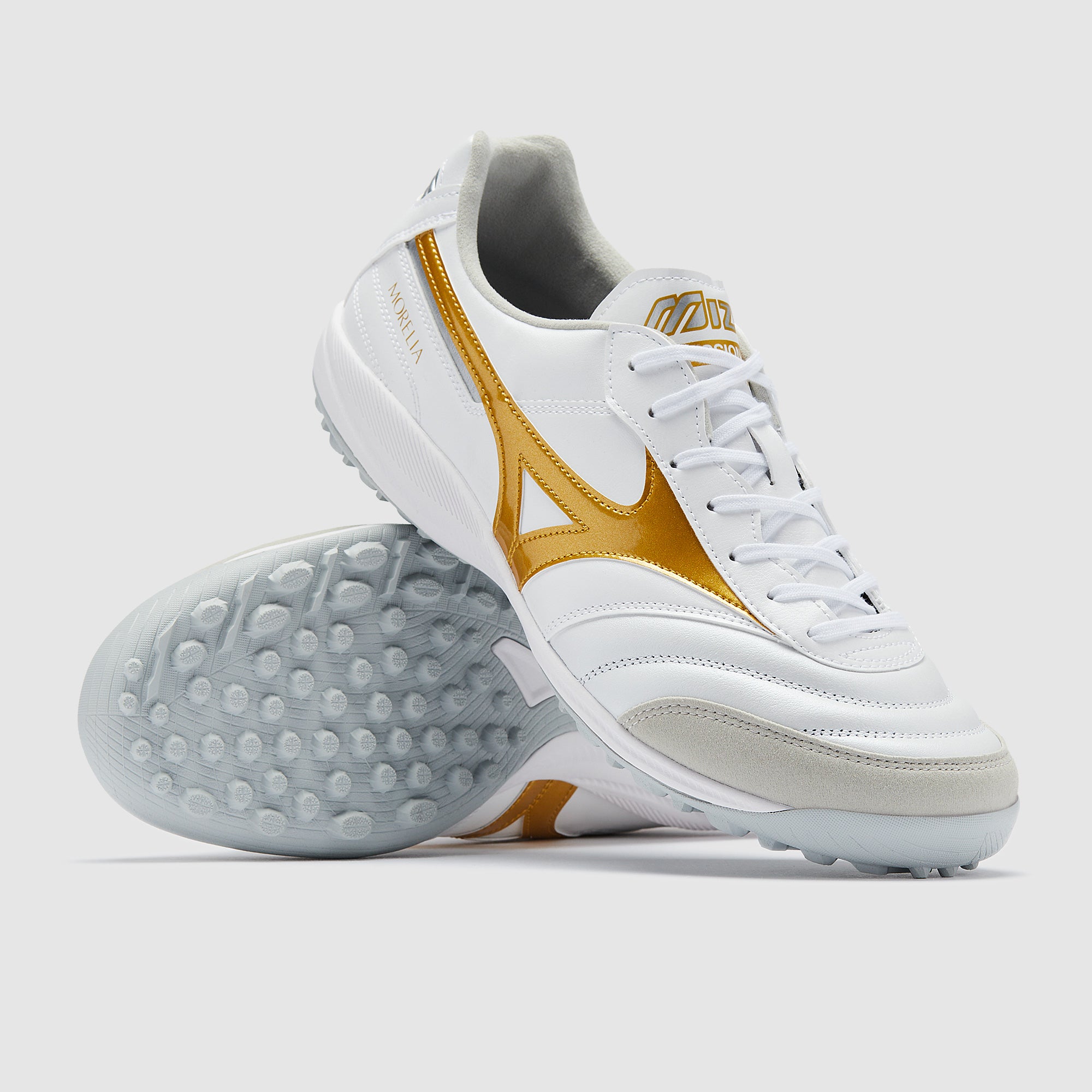 Mizuno Morelia Sala Elite TF - Weiß/Gold/Galaxy Silber
