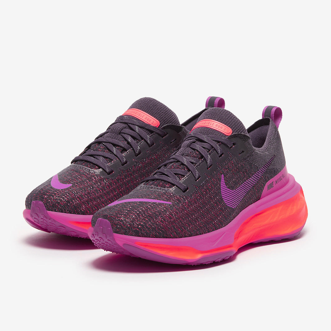 Nike Womens Invincible Run 3 - Dark Raisin/Hyper Violet/ Hot Punch