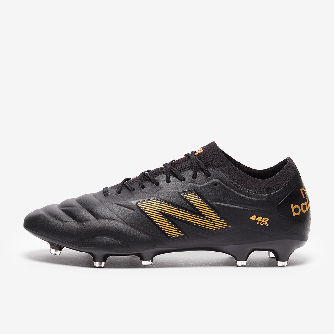 New Balance 442 V2 Elite FG - Schwarz/Gold Metallic - Erwachsenen