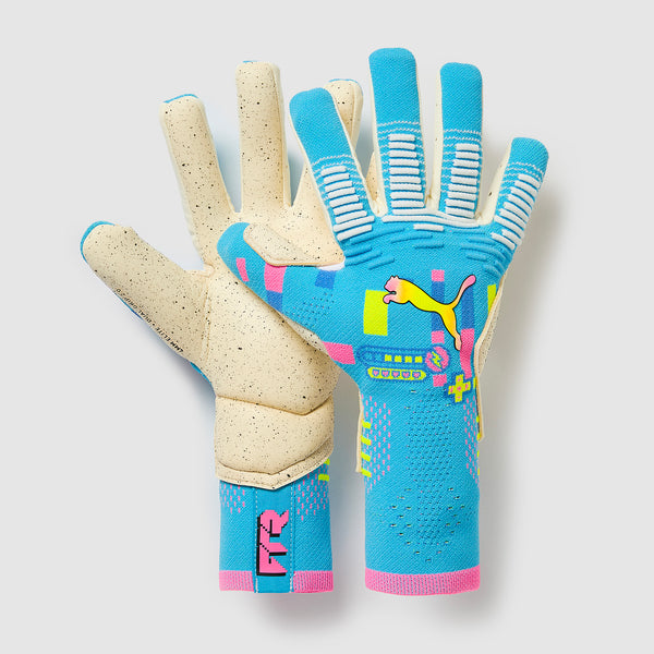 Puma Future Ultimate Negative Cut Torwarthandschuhe – Luminous Blue/Pink Glimmer/Puma White – Torwarthandschuhe für Herren